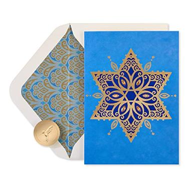 Imagem de Papyrus Chanukah Cartões em caixa, Estrela de Davi (8 unidades)