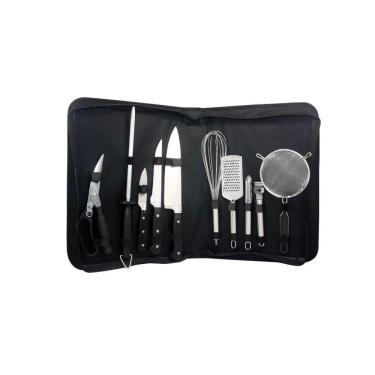 Imagem de Kit para Churrasco com Estojo em Nylon - 10 Peças