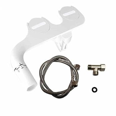 Imagem de Acessório de bidê Acessório de assento de vaso sanitário ultrafino Bico duplo Bidê de pressão de água ajustável Pulverizador de bunda não elétrico, 1,2 RU IL BR CL Asia