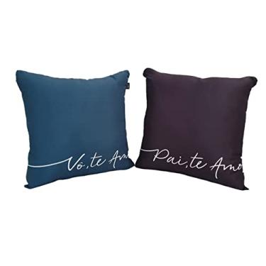 Imagem de Kit 2 Almofadas Dia Dos Pais Pai Avô Eu Te Amo 40x40