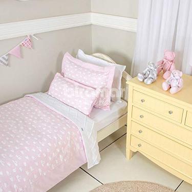 Imagem de Biramar Baby Edredom Solteiro/Kids Dupla Face E Duvet Cisne Rosa Rosa