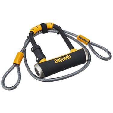 Imagem de ONGUARD Pitbull Mini DT 8008 D Lock Bike Combinação Preta, 8,8 x 14,8 cm