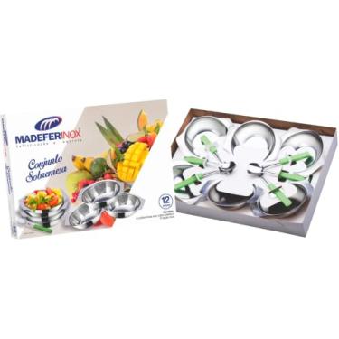 Imagem de Conjunto para Sobremesa Inox 12 Peças Star
