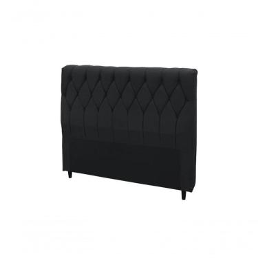 Imagem de Cabeceira Viena Plus Queen 1600Mm Suede Negro - Simbal