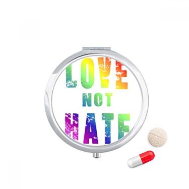 Imagem de Caixa de comprimidos com ilustração de bandeira de lésbica gay arco-íris, caixa de armazenamento de medicamentos, dispensador de recipiente