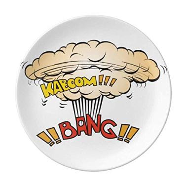 Imagem de Prato decorativo Gas Bang Boom Cloud Prato de porcelana Salver Prato de jantar