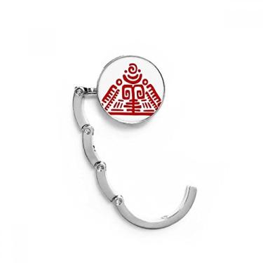 Imagem de Totems Pirâmide Mexicana Ancient Civilization Gancho de Mesa de Extensão de Fecho Decorativo Dobrável