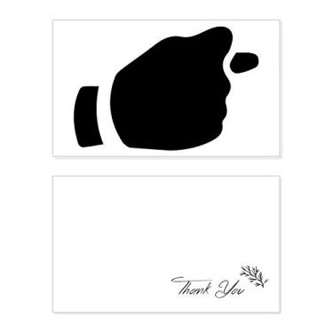 Imagem de Provoke Gesture Outline Pattern Cartão de agradecimento Papel Aniversário Saudações Casamento Agradecimento