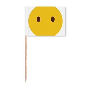 Imagem de Sinalizadores de palito de desenho animado amarelo com rosto de chat online de olhos