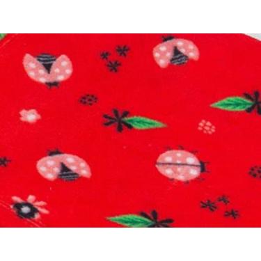 Imagem de Mantinha Cobertor Infantil de Microfibra Miguel Baby - 1,00 x 72cm - 100% poliéster (JOANINHA VERMELHA)