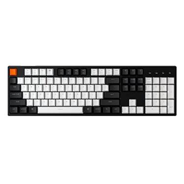 Imagem de Keychron Teclado mecânico com fio C2 tamanho completo para Mac e Windows, troca a quente, interruptor vermelho Gateron G Pro, luz de fundo RGB, 104 teclas ABS, teclado para jogos, cabo USB-C