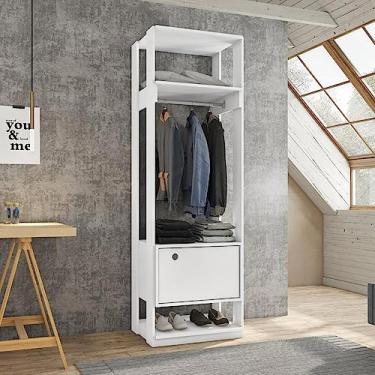 Imagem de Closet Modulado 1 Cabideiro 1 Porta Titan Espresso Móveis