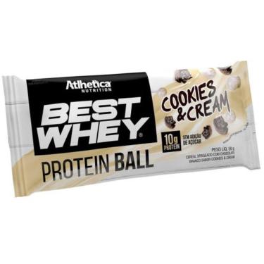 Imagem de Protein Ball Best Whey - 1 Unidade Cookies&Cream - Atlhetica-Unissex