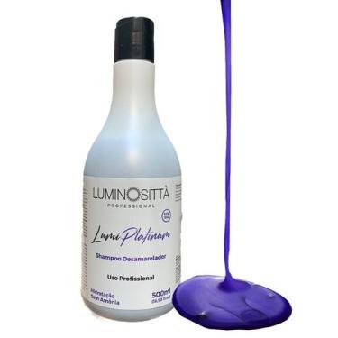 Imagem de Shampoo Matizador Desamarelador Lumi Platinum 500ml Luminositta - Lumi