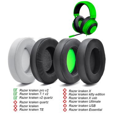 Imagem de Earpads de substituição para Razer Kraken  Ear Pads  Earmuffs Headphone 7.1 Chroma V2  USB Gaming