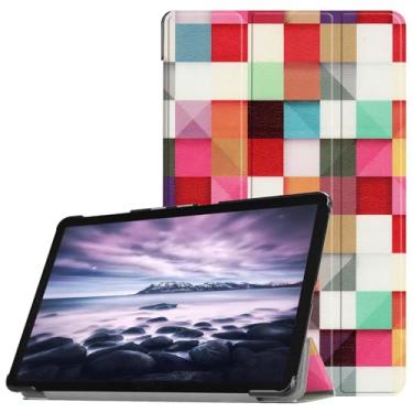 Imagem de Capa para tablet Samsung Galaxy Tab A 10.5 2018 T590 T595 T597, capa de couro leve com suporte fólio ultrafina para Galalxy Tab A 10.5 SM-T590 SM-T595 SM-T597 10,5 polegadas (KST-Outro)