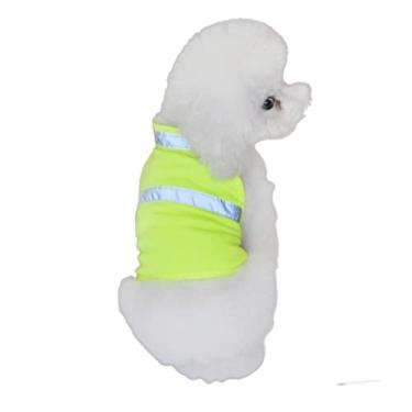 Imagem de YARNOW colete de segurança reflexivo joelheiras rastejantes casaco de camisola tops regata colete seguro para cães roupas de cachorro bicho de estimação alça roupa para cachorro jaqueta