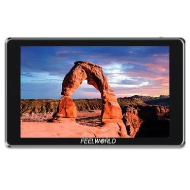 Imagem de FEELWORLD S7 17.8 cm 12G-SDI HDMI2.0 Professional Broadcast Quality Camera Field Monitor 1920x1200pixels Alto Brilho 1600nit Touchscreen