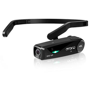 Imagem de ORDRO Câmera Vlog EP6 Plus 4K Câmera de vídeo portátil leve com as mãos livres Full HD 1080P 60FPS Wi-Fi APP gravador de conexão - Preto