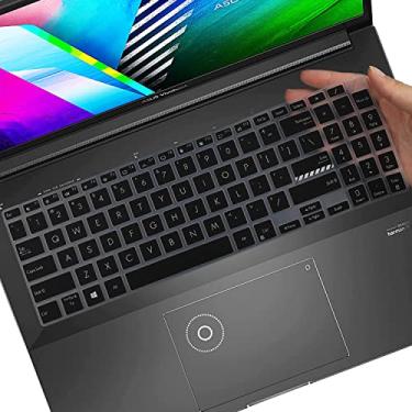 Imagem de Capa de teclado para ASUS VivoBook Pro 16X M6501 M3500 K3500 M6500 K6602 K6604 K3605 M1605 F1605 M1603 F1603 X1603 40,6 cm, ASUS VivoBook Pro 15X K571GT M1502 M1503 K3502 M3502 K6501 M6501 K6502-Preto