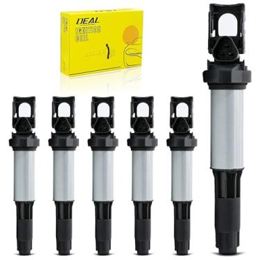 Imagem de DEAL Conjunto de 6 Bobinas de Ignição Originais para BMW Série 1/3/5/6/7/Alpina B6/B7/M3/M5/M6/X3/X5/X6/Z3/Z4 2.2L 2.5L 3.0L 3.2L L6 4.4L 4.8L V8 6.0L V12 Mini Countryman Paceman 1.6L L4 UF522