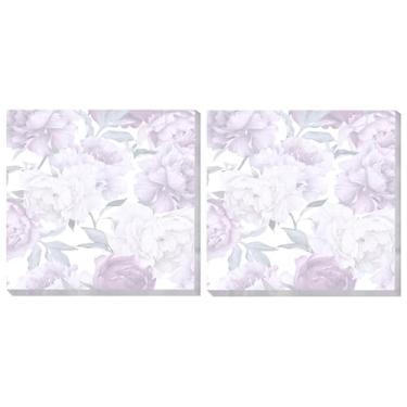 Imagem de ALIVIM Pacote com 2 notas adesivas 7,5 x 7,6 cm, forte poder de colagem brilhante, fácil de colocar para casa, escritório, 80 folhas/blocos, floral roxo