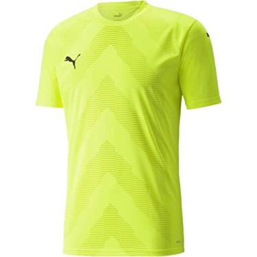 Imagem de PUMA - Camiseta masculina Teamglory, alerta amarelo, tamanho: grande