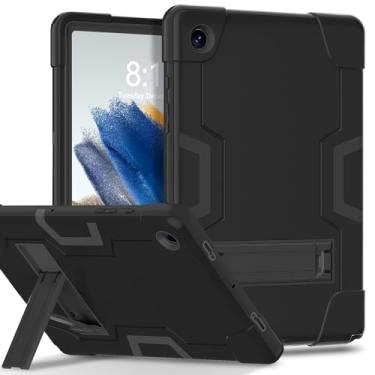 Imagem de Estojo protetor Compatível com Samsung Galaxy Tab A8 10,5 polegadas (SM-X200/X205) 2021 Capa de silicone para tablet com suporte, capa protetora robusta à prova de choque para serviços pesados Capa (