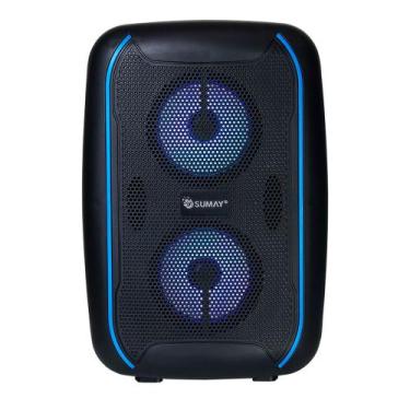 Imagem de Caixa de Som Portátil 60W Com LED, Bluetooth, Função TWS, Jump Sumay -