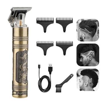Imagem de Máquina Dragão Barbear Acabamento Cortar Cabelo Recarregável - BIVENA,