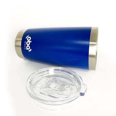 Imagem de Copo Térmico Aço Inoxidável Para Bebida Com Tampa 591ml Gela Por 24h Q