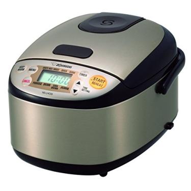 Imagem de Zojirushi NS-LHC05 Micom Panela de Arroz e Aquecedor, Aço Inoxidável Marrom Escuro