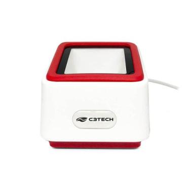 Imagem de Leitor Código de Barras USB Mesa 1D/2D C3Tech - LB-D100WH 