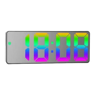 Imagem de Relógio de LED colorido digital de mesa Espelhado 0725 TG - raffs, c