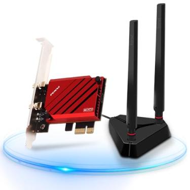Imagem de FENVI WiFi 7 PCIe Cartão WiFi BE200NGW Adaptador de PC Desktop Tri-Band para Windows 11/10