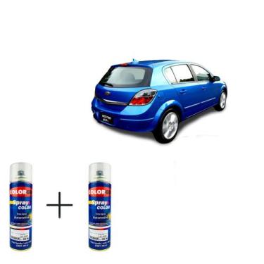 Imagem de Spray automotivo azul arian gm + verniz spray 300ml - Sherwin Williams