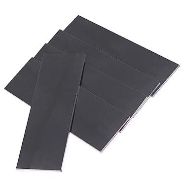 Imagem de Glarks 5 peças de cupons de soldagem de 5 cm x 15 cm, 1/20.3 cm de espessura, kit de soldagem de aço suave de calibre 11, placa de aço de soldagem, faça você mesmo, cupons cubóides de soldagem,