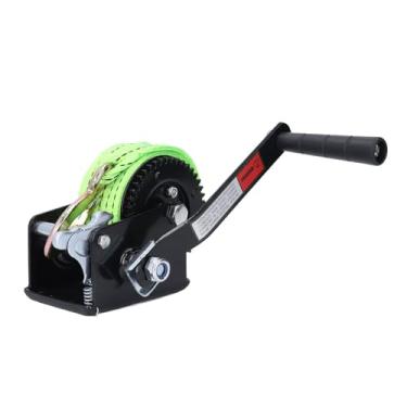 Imagem de Guincho Manual, Capacidade de Tração de 600 Libras, Guincho de Reboque de Barco Guincho de Manivela para Serviço Pesado Com Alça e Gancho de Poliéster de 5M, Catraca de Via