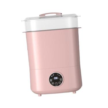 Imagem de Esquirla Aquecedor de mamadeiras Aquecedor de mamadeiras Esterilizador e secador de mamadeiras portátil para de bebê Acessórios para casa internos e, Rosa