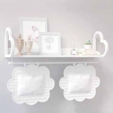 Imagem de Prateleira mdf tipo coração para livros com varão - BabyAconchego, Bra