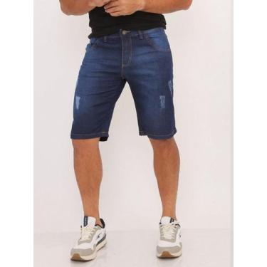 Imagem de Bermuda jeans masculina destroyer puido - SSJEANS, 42