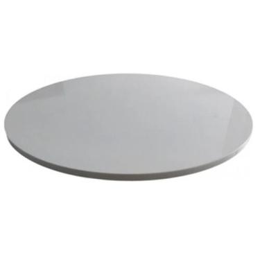 Imagem de Prato Giratório 60 cm Laqueado com Vidro - Off White - Loja Realizar
