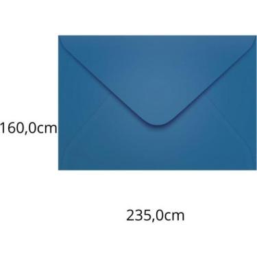 Imagem de Envelope para Convite Colorido 160X235MM Azul Royal Grécia 80G - Pacot