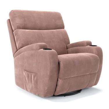 Imagem de Poltrona do Papai Reclinável Elétrica Em Suede - Modelo Imperial Damie