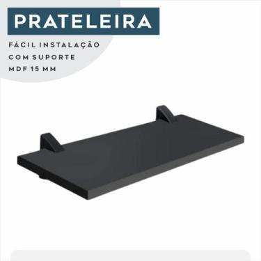 Imagem de Prateleira Decorativa 20 X 40 Cm Mdf Com Suporte Tucano - prat-k, pret