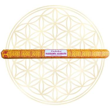 Imagem de Incenso Indiano Goloka Varetas Linha Jardim 40CM, Nag Champa