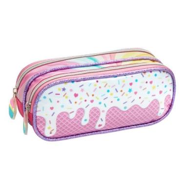 Imagem de Estojo Duplo Escolar Multicolor - Denlex