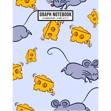 Imagem de Mouse Graph Notebook: Mouse Large Graph Paper Notebook | 5x5 Grid | 110 Pages | 8.5 x 11