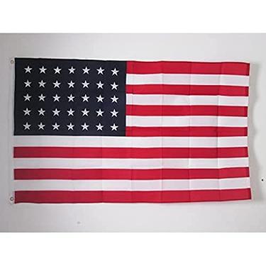 Imagem de AZ FLAG - Bandeira dos EUA 35 estrelas 3' x 5' - EUA - Bandeiras americanas 90 x 150 cm - Banner 3x1,5 m - Drapeau USA 35 étoiles