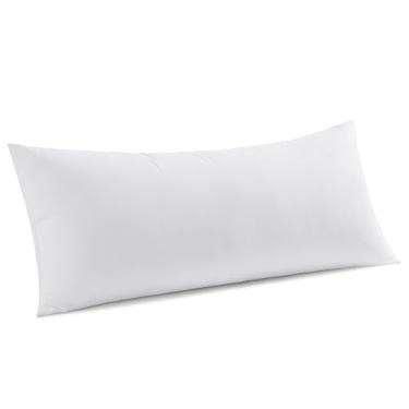 Imagem de MIULEE Travesseiro de 30,5 x 40,6 cm de Poliéster, Almofada Retangular Macia para Sofá-Cama e Sofá